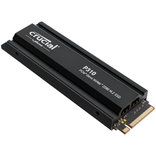 Crucial P310 1TB PCIe Gen4 2280 NVMe M.2 SSD with heatsink Up to 7,100MB/s – with Acronis Offer, Internal Solid State Drive (PC) – CT1000P310SSD5-01 - Image 1