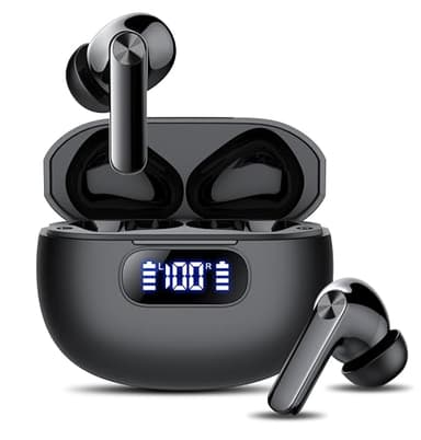Wireless Earbuds, Bluetooth 5.3 Headphones LED Power Display, 2025 New Wireless Earphones, 4 ENC Noise Cancelling Mic, HiFi Stereo, 48H Playtime Mini Case IP7 Waterproof for Sport Walk - Image 1