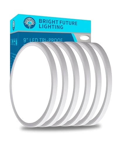 6pack 9 Inch Flush Mount Ceiling Light, 18w Led Ceiling Light, 3000k/4000k/6000k Selectable 1860lm Ceiling Light, Super Slim Led Light Fixture for Bedroom Kitchen Living Dining Room Office - Image 1