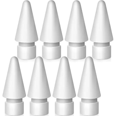 Replacement Tips for Apple Pencil 1st Generation/ 2nd Generation Tips, iPad Pencil Nibs Accessories for Apple Pen Pro/USB-C/ 1/2 Gen(8 Pack) - Image 1