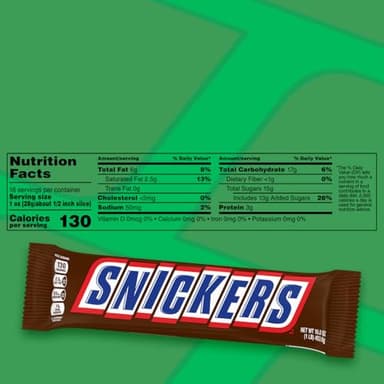 SNICKERS Chocolate Easter Candy Bar, Giant Size, 16 oz Bar - Image 6