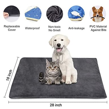 ENJOY PET Dog Heating Pad with 13 Level Timer and 9 Level Temperature, Indoor Heated Mat for Cats and Dogs with Chew Resistant Cord, Auto Power Off - Image 8