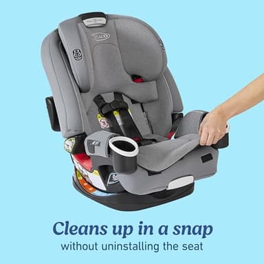 Graco 4Ever DLX 4-in-1 Car Seat, Charlie | Infant to Toddler Car Seat, with 10 Years of Use | Rear-Facing, Forward-Facing and Booster Modes | Safe, Comfortable and Convenient - Image 5