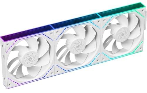 Thermalright TL-M12QRW X3 120mm PC Reverse Blade Case Fans, Daisy-Chain | 1500RPM | ARGB | Dual Infinity Mirrors Lighting for Gaming Build(3-Pack) - Image 1