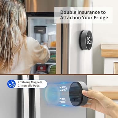 VOCOO Digital Kitchen Timer - Magnetic Countdown Countup Timer with Large LED Display Volume Adjustable, Easy for Cooking and for Seniors and Kids to Use (Space Grey) - Image 5