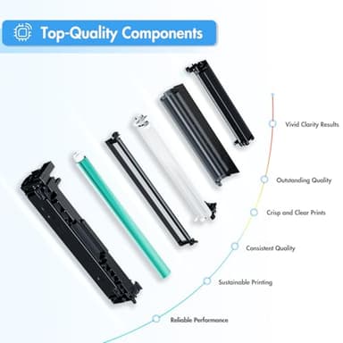 TN760 TN730 Toner for Brother Printer: Compatible for Brother TN 760 730 TN-730/TN-760 High Yield Black for MFC-L2710DW MFC-L2750DW HL-L2350DW HL-L2395DW DCP-L2550DW HL-L2390DW HL-L2370DW 4-Pack - Image 7