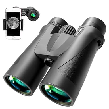Powerful 12x42 Youth Binoculars for Adults high Powered Hunting Birding Travel Theater Astronomy Bird Watching Stargazing Star Gazing Opera geo Safari Marine Birdwatching - Image 1