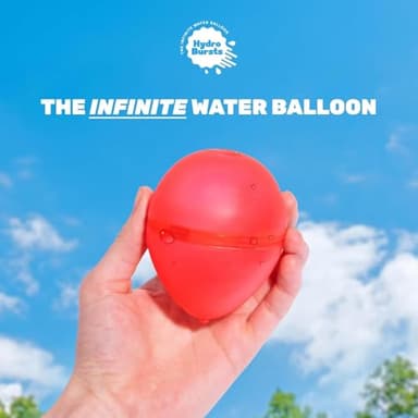 Hydroburst 6-pack Reusable Water Balloons by Relatable, For The Pool, Beach Toys And Outdoor Play Toys, Includes 6 Refillable Balloons - Image 2