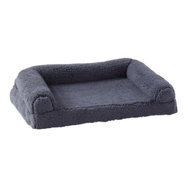 Happy Hounds Millie Sherpa Sofa Style Dog Bed with Removable Cover, Medium, Prussian Blue - Image 2