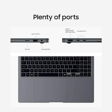SAMSUNG 16" Galaxy Book4 Pro Business Laptop, Wi-Fi PC Computer, Windows 11 PRO, Intel Core 7 Ultra 155H / 32GB / 1TB, 3K AMOLED Touchscreen, 2024 Model, NP964XGK-KG1US, Moonstone Gray - Image 6