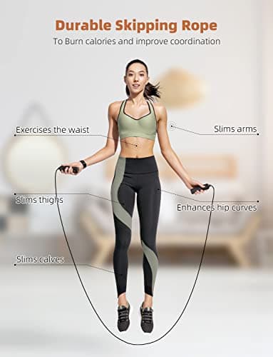 GHB Agility Ladder,Football Training Equipment Set,4 Agility Hurdles, 20 feet 12 Rungs Speed Ladder,12 Disc Cones,Resistance Parachute, Jump Rope, 5 Resistance Bands for Workout - Image 6