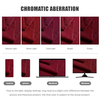 BONZER Waterproof Indoor/Outdoor Curtains for Patio Thick Privacy Grommet Curtains for Bedroom, Living Room, Porch, Pergola, Cabana, 1 Panel, 54W x 84L inch, Red - Image 5