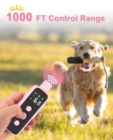 Bousnic Shock Collar for Dogs - Waterproof Rechargeable Dog Electric Training Collar with Remote for Small Medium Large Dogs with Beep, Vibration, Safe Shock Modes (8-120 Lbs) - Image 4