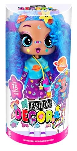 Celestia Decora Fashion Girlz 11" Doll Stickers & Endless Style Fun for Creative Play - Image 6