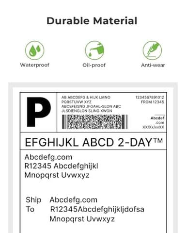 Nelko Genuine 4x6 Direct Thermal Shipping Label 500 Labels/1 Stacks, 4x6 Thermal Labels for Nelko PL70E Shipping Label Printer, Perforated and Strong Adhesive, Commercial Grade - Image 5