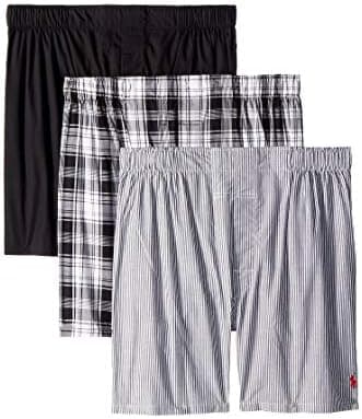 POLO RALPH LAUREN mens Classic Fit Cotton Woven Boxers 3-pack - Image 3