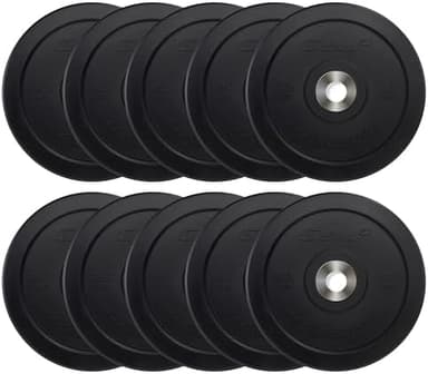 CAP Barbell 2-Inch Olympic Bumper Plate Weight Set with 6 Post Rack | 100-370 lbs | Multiple Options - Image 3