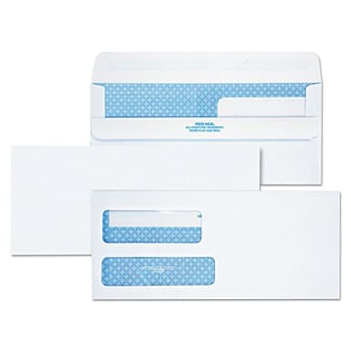 Quality Park #9 SFI Double Window Envelopes, Redi-Seal, White Wove, 250 per Pack, (24519) - Image 3