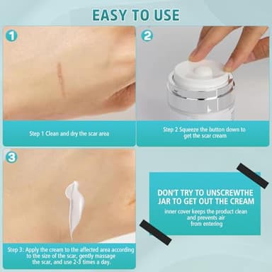 Pumkot Advanced Scar Cream, Silicone Gel for Scars, Professional Scar Removal Cream for Surgical Scars, Stretch Marks, Old and New Scars 1.7 oz(50ml) - Image 7