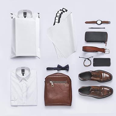 Fuxury 100 Pcs 12x15.5" Poly Mailers Shipping Bags for Clothing,Self Seal Plastic Mailing Envelopes for Packaging Postal Return Small Business,White - Image 4