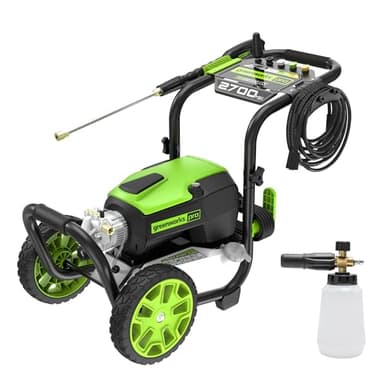 Greenworks 2700 PSI Pressure Washer (2.3 GPM Max) with Foam Cannon - Powerful Enough to Remove Pesky Dirt and Grime on Siding, Fences, Patios, Driveways, and Sidewalks - Image 1