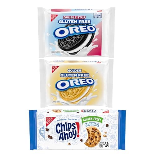 OREO and CHIPS AHOY! Gluten Free Cookies Variety Pack, OREO Double Stuf, OREO Golden, CHIPS AHOY! Chocolate Chip Cookies, 3 Packs - Image 1