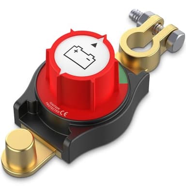 KTROVNN Top Post Battery Disconnect Switch, Car Battery Disconnect Switch, 3rd Gen Battery Kill Switch for Car Truck Boat RV, Heavy Duty, 12V/300A, Negative On/Off - Image 1