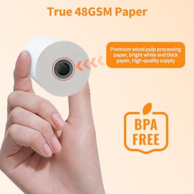 PAPRMA 2 1/4'' x 50' Receipt Paper Rolls POS Thermal Paper Cash Register Paper Rolls for Credit Card Machine(200 Rolls) - Image 4