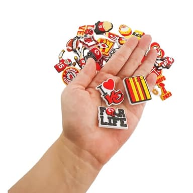 HBGNZU 34PCS Football Shoe Decoration Charms, Sport Charms for Boy Teens Adult Men, Party Favor - Image 2