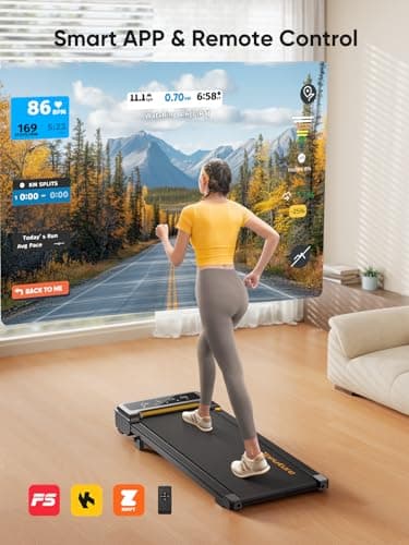 Walking Pad with Incline, Under Desk Treadmill, Portable Treadmills for Home/Office, 2.5HP Walking Jogging Running Machine 300 lbs Capacity with LED Display, Remote Control/App Control - Image 3