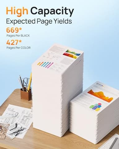 65XL 65 ink cartridges black/color combo pack Replacement for HP ink 65 65xl black and color ink cartridge work for HP Envy 5055 5000 5070 5052 5014 DeskJet 3755 3772 3700 3752 3722 2600 2622 (2 Pack) - Image 3