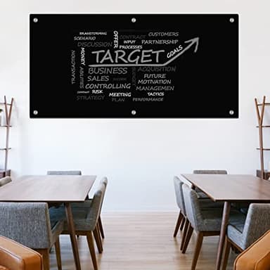 J&J worldwide Magnetic Black Glass Whiteboard 6' x 3', 70 x 35 Inches Large Frameless White Boards for Walls, Large Dry Erase Board for Office, Home, School - Image 4