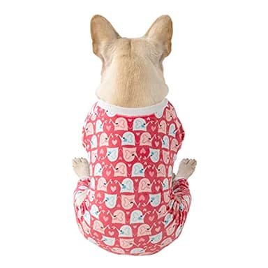 CuteBone Dog Halloween Pajamas Puppy Onesies Small Dogs Soft Pjs Coat Cat Apparel Comfy Pet Christmas Clothes Outfit Doggie Bodysuit P145L - Image 4