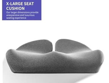 Pubemy SupremeComfort X-Large Gel Infused High Density Foam Seat Cushion for Office Chair, Kitchen Chair, Car Seats- Elevate Your Seating Experience -Pressure Sore and Tailbone Pain Relief - Image 2