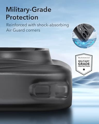 ESR for iPhone 16 Case, Compatible with MagSafe, Camera Protection, Shockproof Thin Cover, Resists Yellowing and Scratches, Magnetic Phone Case for iPhone 16, Zero Series, Frosted Black - Image 6