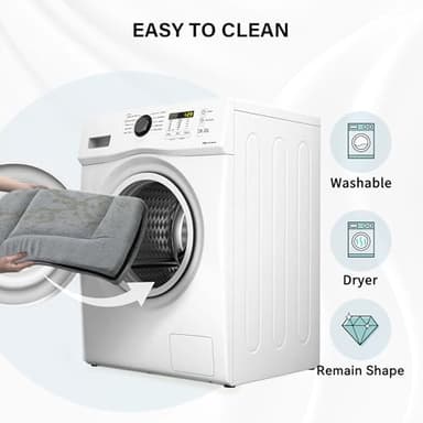 WESTERN HOME Dog Bed for Crate, High Resilience Foam Dog Crate Mat Kennel Pad with Soft Wavy Plush Comfortable Anti-Slip Washable Pet Bed for Large Medium Small Dogs & Cats - Image 4