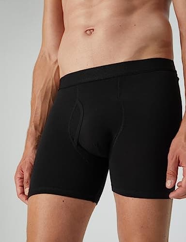 Natural Feelings Boxer Briefs Mens Underwear Men Pack Soft Cotton Open Fly Underwear XXL - Image 3