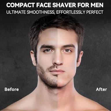 VIKICON® Electric Foil Shavers for Men, Compact Travel Face Shaver, Mini Razor for Shaving Face, Portable On-The-Go Shaver w/Dual Floating Blades, Close Shave Stubble Trimmer USB-C, Gifts for Dad Him - Image 8