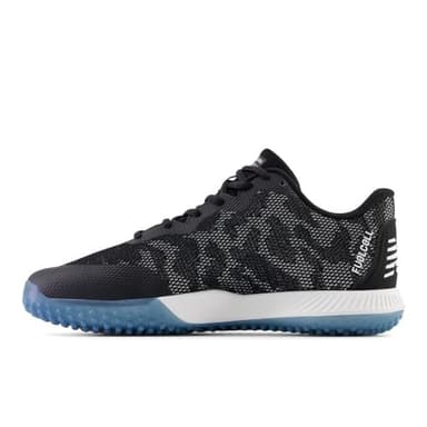 New Balance Unisex FuelCell 4040 V7 Turf Trainer Baseball Shoe, Black/Optic White, 11.5 US Men - Image 2