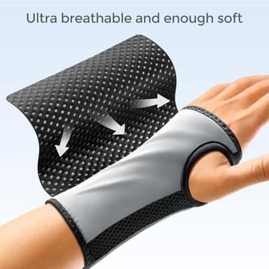 FREETOO Wrist Brace for Carpal Tunnel,[New Upgrade-Anatomically shaped] Adjustable Wrist Support Splint for Men and Women,Hand Brace for Pain Relief, Tendinitis,Arthritis,Right Hand,Medium - Image 4