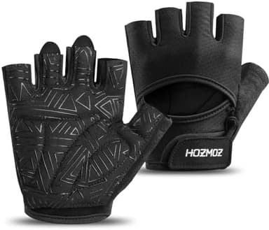 Ventilated Weight Lifting Gloves, Thick Padded Workout Gym Gloves with Full Palm Protection & Grip & Shock Absorption for Women & Men's Fitness Exercise Training - Image 3