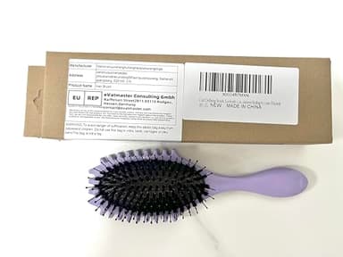 Curly Defining Brush, Curly Hair Styling Brushes Detangler Soft Bristle Hair Brush 1-Pack (Purple) - Image 8