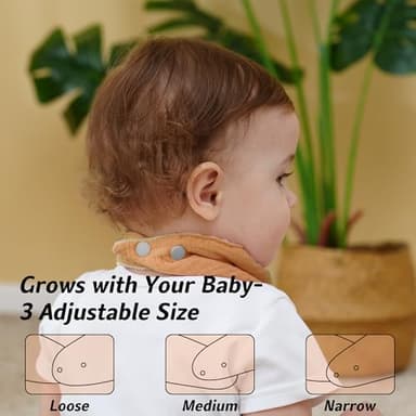 Kewlife gift Muslin Baby Bibs 6-Pack Baby Drool Bandana Bibs for Baby Girls Boys Infant Newborn Toddler Drooling and Teething - Image 4