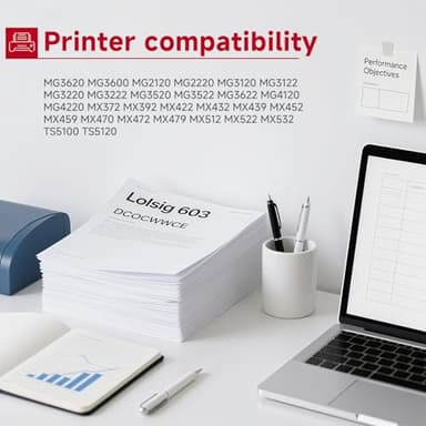 PG-240 CL-241 XL Ink Cartridge Replacement for Canon 240XL 241XL Combo Pack (3-Pack) for PIXMA MG3600 MG3620 TS5120 MG3520 MX472 TS5100 MG3220 MG3520 MG2120 MX472 MX452 MX512 Printer Black Color - Image 2