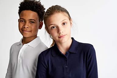 French Toast boys Short Sleeve Pique (Standard & Husky) Polo Shirt, White, 10-12 - Image 8