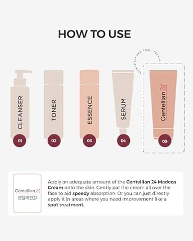 CENTELLIAN 24 Madeca Cream (1.7+1.7fl oz) - Centella Moisturizer for Face, Korean Skin Care. Dry, Sensitive Skin. TECA, Centella Asiatica, Madecassoside - Image 6