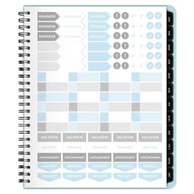 AT-A-GLANCE 2025 Planner, Weekly & Monthly, 7" x 8-3/4", Medium, Contemporary Lite, Sky Blue (7054XL3825) - Image 6