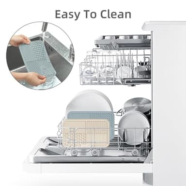 MateeyLife 2PCS Large Lick Mat for Dogs with Suction Cups, Slow Feeder Bowls, Cat Lick Mat for Anxiety Relief, Dog Toys to Keep Them Busy, Enrichment Toys for Bathing, Cat Licking Pad for Boredom - Image 7