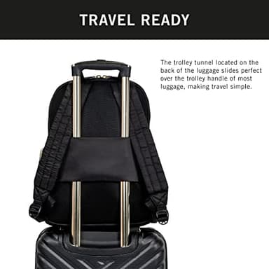 Kenneth Cole REACTION Sophie Backpack, Black, 15" Laptop - Image 3