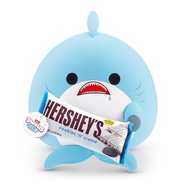 Snackles Series 2 Shark & Hershey (Cookies n Cream) 16 Inch Plush by ZURU, Ultra Soft Plush, Collectible Plush with Real Licensed Brands, Stuffed Animal, Giftable - Image 1